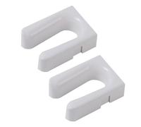 JECOMPRIS Porte-Bottes Étagère à Chaussures Murale 15x10,7x5cm sans Perçage Blanc, Assemblage, 2 Pièces, en Plastique, pour Femmes, Rangement D’entrée