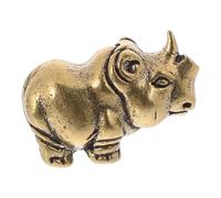 JECOMPRIS Porte-clés Accessoire Créatif en Laiton Or Rhinocéros Décoratif et Collectible pour Décoration de Bureau et Chambre D'garçon et Filles