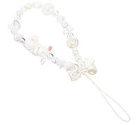 JECOMPRIS Porte-clés Téléphone en Perles Nœud Lapin 3d, Dragonne Perlée Anti-perte, Lanière Décorative pour Smartphone, Accessoire Léger et Résistant, Présent pour Femme, Usage Quotidien