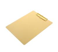 JECOMPRIS Porte-documents A4 Format L en Acier Inoxydable Doré, Presse-papiers Grand Format, Tablette D’écriture Bords Arrondis, Bureau, École et Maison, Support Robuste pour 1 à 100