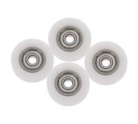 JECOMPRIS Poulie En Nylon Blanc à Gorge En u Silencieuse Roulement Lot De 4 Roulettes Pour Porte Coulissante, Fenêtre, Tiroir Coulissant, Extracteur De Roulements, Pièces De Quincaillerie Polyvalentes