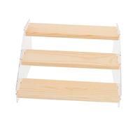 JECOMPRIS Présentoir à Desserts Multicouche en Acrylique Support de Rangement Transparent Étagère de Bureau pour Cosmétiques pour Décoration et Organisation 3