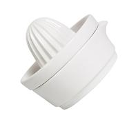 JECOMPRIS Presse-agrumes Manuel en Céramique Blanc, Petite Taille, 1 Pièce - Outil Cuisine Portable pour Jus de Citron, Orange et Pamplemousse, Accessoire Pratique pour Extraction Rapide