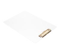 JECOMPRIS Presse-papiers Transparent A4 en Acrylique, Tableau D’écriture Rigide Multifonction, Support Pratique pour Bureau, École et Maison, Clip de Fichier Solide et Flexible, Accessoires