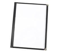 JECOMPRIS Protège-menu Pvc Pratique Noir Pochette De Menu Pour Restaurants Hôtels Cafés Tavernes Pubs Bars