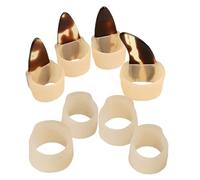 JECOMPRIS Protège-ongles Réglable en Silicone Couleur Peau Taille Grosse pour Main Droite Accessoires Guzheng pour Pratiquer le Guzheng Couvre-ongles Réutilisables pour Jouer Fournitures