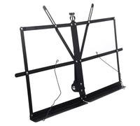 JECOMPRIS Pupitre de Musique Support Stable et Résistant à L'usure Pliable Noir Accessoire Portable Lecture de Partitions Bureau