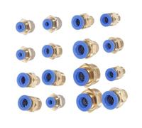 JECOMPRIS Raccord Rapide Tuyau Air Comprimé 16 Pièces Connecteurs Pneumatiques 1 Réglage Compresseur Outils 2.20X2.20X2.00Cm Accessoires Fiables Pour Atelier Bricolage