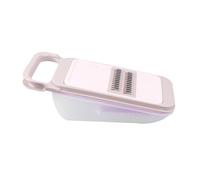 JECOMPRIS Râpe Multifonction Manuelle Kaki avec 3 Lames en Acier Inoxydable - Coupe-Julienne Fine et Épaisse Trancheuse Ondulée - Ustensile la Cuisine pour Légumes Fruits et Frites -