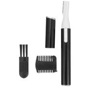 JECOMPRIS Rasoir Électrique Sourcils Noir Yd-815 Peigne et Brosse Épilateur Visage Précis pour Sourcils Lèvre Supérieure et Menton Tondeuse à Électrique Rechargeable Outil de Beauté