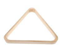 JECOMPRIS Râtelier à Boules de Billard en Bois Vintage Triangle Simple pour Billard à 9 Boules Finition Lisse Support Pratique et Commercial