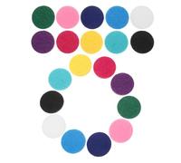 JECOMPRIS Recharge Coussinets en Tissu Non Tissé 200 Pièces 22,5x3,5 Mm Multicolore pour Diffuseur D'arômes Rond, Diffuseur Huiles Essentielles, Recharges pour Colliers Couleur Aléatoire