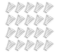 JECOMPRIS Ressort de Tour Conique en Acier Inoxydable 08 MM Diamètre Fil 6X13X15 MM Lot de 20 Pièces Ressort de Rechange pour Contact Batterie Lampe Torche LED Fixation Capuchon