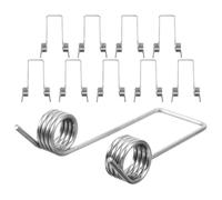 JECOMPRIS Ressorts de Torsion en Acier Inoxydable 10 Pièces Double Spires 1X8 Pièces de Rechange pour Couvercle de Poubelle à Charnière Compatibles Universellement pour Usage Industriel