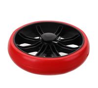 JECOMPRIS Roues de Remplacement en Acier Inoxydable Roulements PU Rouges pour Chariot Courses, Compatibles Caddie Monte-Escalier et Trolley à Roulettes