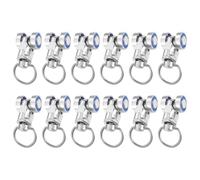 JECOMPRIS roulettes Métalliques de Rechange 12 Pcs pour Rail de Rideau, Poulies Silencieuses à Roulement à Billes en Alliage D'aluminium, Compatibles Fenêtres Coulissantes et Rideaux,