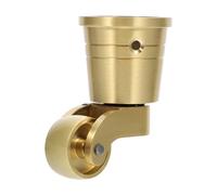 JECOMPRIS Roulettes pivotantes en laiton pour pieds de meubles - Roulettes universelles haute performance - Petites roulettes