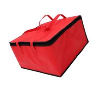 JECOMPRIS Sac Isolant De Transport pour Gâteaux Et Pizzas Sac De Conservation Alimentaire Portable Et Pratique pour École Et Bureau Rouge