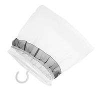 JECOMPRIS Sachet de Rangement Suspendu en Filet Respirant Crochet, Poche Multifonction 1pc Noir Bordure Cuisine, Salle de Bain et Organisation de Placard