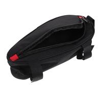 JECOMPRIS Sacoche Grosse Capacité Triangulaire Noire pour Vélo en Tissu | Pochette de Cadre Légère, Imperméable, Rangement Pratique pour Lunettes et Carte Bancaire, Usage Extérieur