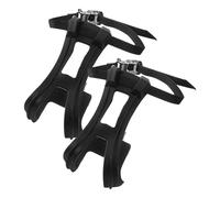 JECOMPRIS Sangles de Cale-Pieds pour Vélo de Route et VTT en Plastique Robuste, 1 Paire Clips Ajustables, Accessoire Maintien Pied Pédale Vélo Antidérapant pour Cyclisme et Sport en Plein