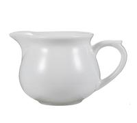 JECOMPRIS Saucière Céramique Traditionnelle Blanche, Récipient pour Sauces Chaud Froid Acide, Vaisselle Restauration et Maison, Verseur à Condiments et Pichets à Sauce Polyvalent