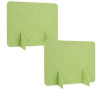 JECOMPRIS Séparateur de Bureau Acoustique autoportant en Feutre, Panneau de séparation de Bureau avec Pieds, Lot de 2, Vert Clair, pour écoles et dortoirs, réduction du Bruit