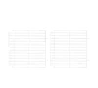 JECOMPRIS Séparateur de Cage en Treillis Métallique 2 Pcs pour Hamster et Petits Animaux, Panneau de Séparation Robuste en Métal, Accessoire pour Organiser Enclos Intérieur et Extérieur