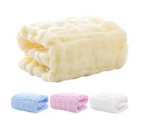 JECOMPRIS Serviettes Carrées Lavables en Machine en Coton Six Couches pour Lot de 4 et ou Adaptées Sèche-linge pour Bébés -nés Fête D'anniversaire Shower
