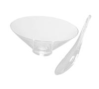 JECOMPRIS Set Bol à Thé Verre avec Cuillère Service Japonais pour Matcha et Bol Mélangeur Solide et Stable Kit Complet pour Cérémonie et Dégustation à Domicile ou Bureau