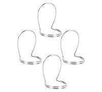 JECOMPRIS Set de Médiators Annulaires en Métal Argenté Flexible et Léger pour Performance Musicale Onglets Pouce et Index pour Banjo et Guitare