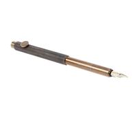 JECOMPRIS Stylo Plume Vintage en Laiton Or 0,5 Mm Petit Stylo Délicat Capuchon, pour L'école Bureaux, pour Étudiants et Calligraphie