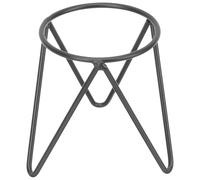 JECOMPRIS Support de Boule de Cristal en Métal Noir Petit Porte-Vase Géométrique Base Décorative pour Sphères de Bureau et Objets en Verre pour Décoration Intérieure et Extérieure