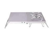 JECOMPRIS Support de Brûleur de Camping en Acier Inoxydable Résistant à Haute Température Rangement Pliable, Compatible Soto St-310, Modèle Cb, Trb250 pour Camping et Fête Autour du Feu
