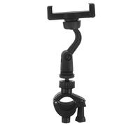 JECOMPRIS Support de Téléphone Noir pour Instrument à Vent Fixation Sécurisée, Installation Rapide, Structure Double Traction et Rotation 360° pour Musiciens en Répétition ou Performance