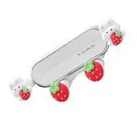 JECOMPRIS Support de Téléphone Portable pour Voiture à Clip Mignon Forme Lapin Réglable en Plastique et Silicone Solide, Compatible Grilles D’aération, Décoration Intérieure Charmante,