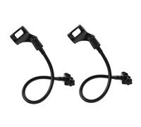 JECOMPRIS Support Microphone Flexible à Col de Cygne en Fer Noir, Lot de 2 Pièces Universelles, Étagères de Rangement pour Microphones et Tuyaux, Accessoires Studio D’enregistrement