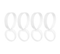 JECOMPRIS Support pour Cache-oreilles en Plastique Blanc Léger et Facile à Ranger, Kit de 4 Pièces pour Cache-oreilles Soi-même, Squelette de Protection D'oreille D'hiver