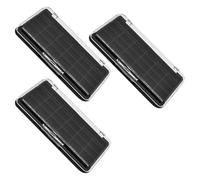 JECOMPRIS Support pour Fards à Paupières 3 Pièces, Palette Vide Couvercle Noir, Boîte à Maquillage pour Usage Personnel, Plateau Bricolage Ombre Paupières, Accessoires Cosmétiques Soi-Même