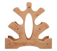 JECOMPRIS Support pour Haltères en Bois Naturel Design Chic pour Organiser Équipement de Musculation et Yoga la Maison