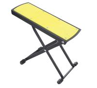 JECOMPRIS Support Réglable pour Nail Art Pédale Jaune en Fer Métallique Antidérapant, Facile à Transporter, pour Salon de Beauté et Soins des Pieds