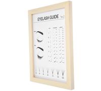 JECOMPRIS Tableau D'affichage 2ème Modèle pour Extensions de Cils, Panneau Décoratif pour Salon de Beauté, Impression Artistique des Styles de Cils, Support Photo Solide, Outil