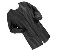 JECOMPRIS Tablier de Coiffure Imperméable Noir pour Salon, Cape de Teinture Professionnelle en Polyester Léger, Protection Anti-taches pour Coiffeurs et Esthéticiennes, Accessoire Coiffure
