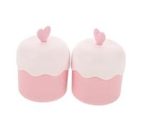JECOMPRIS Tasse à Mousse Visage Portable 2 Pcs en Plastique Rose Légère Longue Durée de Service Voyage des Femmes