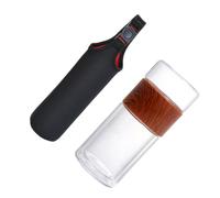 JECOMPRIS Tasse à Thé Infuseur Portable Verre Double Paroi Résistance Haute Température Étanche et pour Infusion Déplacement