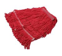 JECOMPRIS Tête de Balai à Franges en Fil de Coton Rouge, Recharge