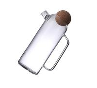 JECOMPRIS Théière Verre Épais Résistante Chaleur avec Poignée Carafe Maison pour Thé et Jus Design et Facile à Nettoyer