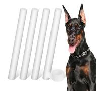 JECOMPRIS Tiges de Support Oreilles Chien pour Chiot Doberman, Kit 4 Bâtonnets Mousse Souple 1 Rouleau Ruban Adhésif 2,5 Cm, Accessoire Correction Oreille Debout et Réutilisable