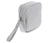 JECOMPRIS Trousse Menstruelle Porte-tampons Réutilisable Compact, Pochette Hygiénique Grise Petite Taille, Paquet Féminin Multifonction pour Voyage et Rangement Quotidien