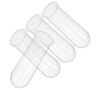 JECOMPRIS Tubes à Essai pour Propagation Hydroponique en Verre Transparent Vase à Éprouvette Antidérapant et Gain de Place Ensemble de 4 de Plantes Maison Salle à Manger